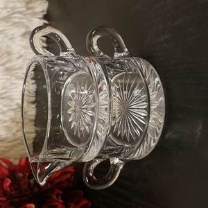 Heisey Stackable Creamer & Sugar